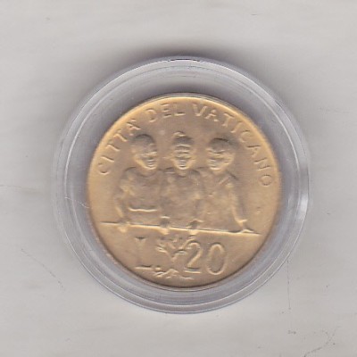 bnk mnd Vatican 20 lire 1992 unc foto