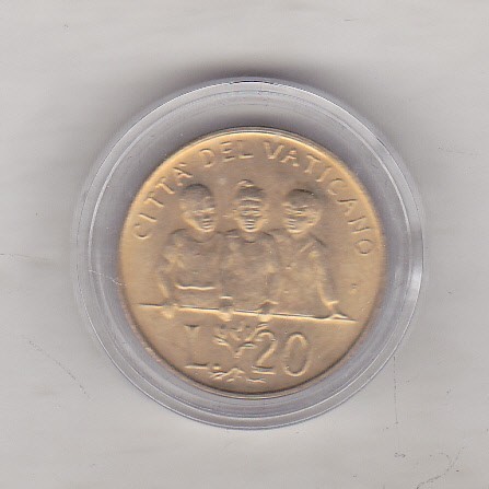 bnk mnd Vatican 20 lire 1992 unc