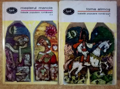 Balade populare romanesti {2 volume, Toma Alimos, Mesterul manole} foto