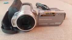 Camera video Sony dcr-sr210 hdd 60gb cu alimentator sony ac-l200 foto