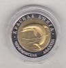 Bnk mnd Rusia 50 ruble 1993 unc , bimetal , fauna, Europa