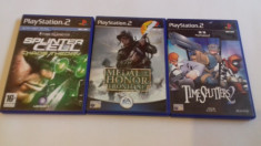 Lot 3 jocuri: Medal of Honor + Tom Clancy + Time Splitters - PS2 [Second hand] foto