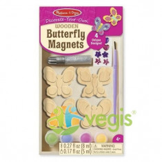 Butterfly magnets. Set creatie. Fluturasi din lemn, magnetici foto