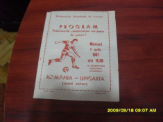 program Romania - Ungaria [juniori] foto