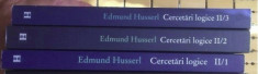 Cercetari logice vol. II 1-3 / Edmund Husserl foto