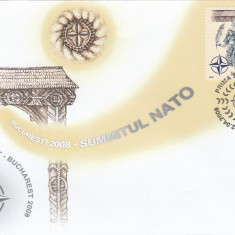 ROMANIA 2008 LP 1798 EVENIMENTE NATO SERIE FDC