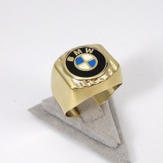 inel aur 14k insemne BMW deosebit foto