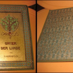 O.Kernstock-Sub copacul de linde carte germana veche. Unter der Linde, cca 1900.