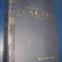 Ghidul Italiei anul 1952. Editura Hachette. Editia Ghidurilor Albastre.