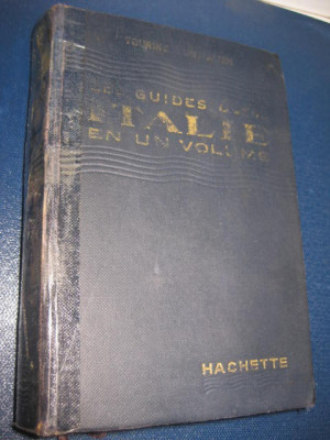 Ghidul Italiei anul 1952. Editura Hachette. Editia Ghidurilor Albastre. foto