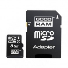 Card Goodram M40A MicroSD 8GB Clasa 4 cu adaptor SD foto