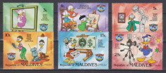 Desene animate, MALDIVE 1984, MNH foto