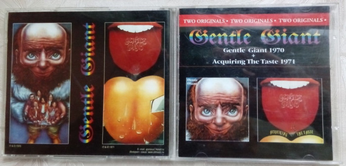 CD PROGROCK: GENTLE GIANT - GENTLE GIANT (1970) + ACQUIRING THE TASTE (1971)