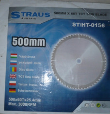 disc taiere lemn 500mm Straus Austria foto