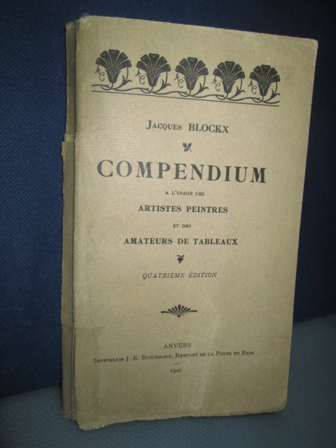 2254-J.BLOCKX-Compendium 1922-Artisti Pictori amatori de tablouri.