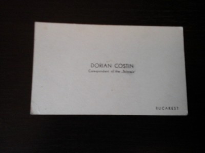 Carte de vizita Dorian Costin foto