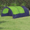 Cort camping din material textil, 6 persoane, albastru ?i verde
