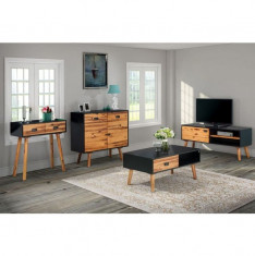 Set mobilier de sufragerie, 4 piese, lemn masiv de acacia foto