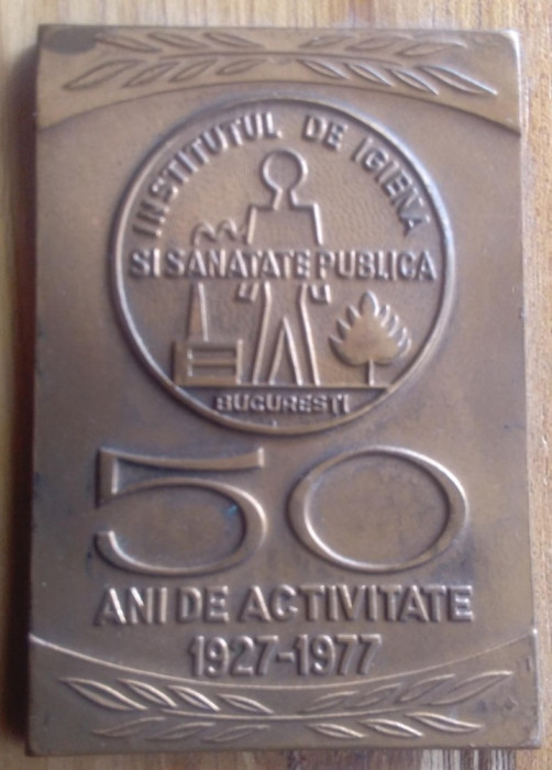 Medalia ISTITUTUL DE IGIENA SI SANATATE PUBLICA - BUCURESTI - Medicina
