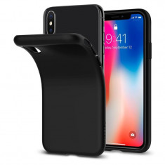 Husa Spigen Apple iPhone X 10 Liquid Crystal negru mat 057CS22119 foto