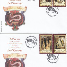 ROMANIA 2007 LP 1753 EMIL RACOVITA SERIE FDC