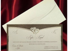 Invitatie nunta maro sidefat 2560 foto