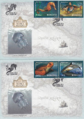 ROMANIA 2007 LP 1755 FAUNA DIN MAREA NEAGRA SERIE FDC foto