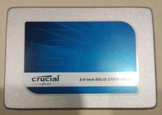 SSD CRUCIAL SOLID STATE DRIVE laptop PC hard SATA 250GB 2,5 inch SLIM TESTAT foto