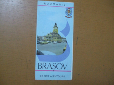 Brasov si imprejurimile et ses alentours harta color ONT Carpati Roumanie foto