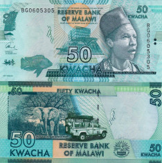 MALAWI 50 kwacha 2017 UNC!!! foto