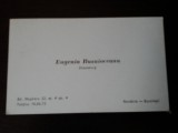 Carte de vizita Eugenia Busuioceanu, 1979, cu dedicatie