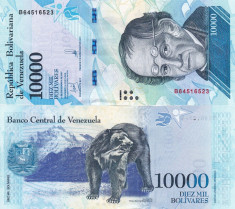 VENEZUELA 10.000 bolivares 13 decembrie 2017 UNC!!! foto