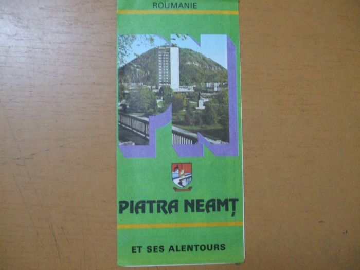 Piatra Neamt si imprejurimile et ses alentours harta color ONT Carpati Roumanie
