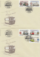 ROMANIA 2009 LP 1842 TRAMVAIE ELECTRICE SERIE FDC foto