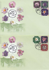 ROMANIA 2009 LP 1830 FLORA ARII PROTEJATE-MUNTII RODNEI SERIE FDC foto