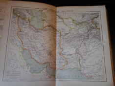 Harta color 37/46 cm - Persia, Afgn 40 - Atlas de Geographie Moderne, Paris,1901 foto
