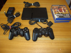 Consola Playstation 2 slim cu jocuri originale si accesorii foto