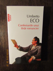 CONFESIUNILE UNUI TANAR ROMANCIER-UMBERTO ECO foto