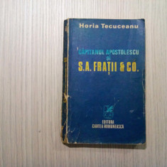 CAPITANUL APOSTOLESCU SI S.A. FRATII & CO. - Horia Tecuceanu - 1986, 292 p.