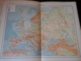 Harta color 37/46 cm - Europe 7 -Atlas de Geographie Moderne, Paris, 1901