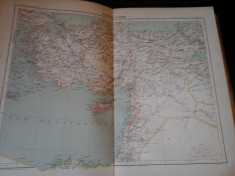 Harta color 37/46 cm - Turcia Asia 39 - Atlas de Geographie Moderne, Paris,1901 foto