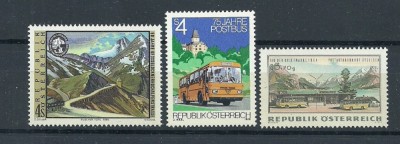 AUSTRIA - TRANSPORT RUTIER, AUTOBUZE, serii MNH, L127 foto