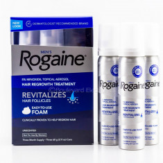 Rogaine Minoxidil 5% SPUMA impotriva caderii parului - Pachet 3 LUNI foto