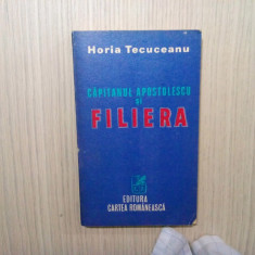 CAPITANUL APOSTOLESCU SI FILIERA - Horia Tecuceanu - 1981, 461 p.