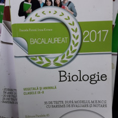 BIOLOGIE VEGETALA SI ANIMALA BACALAUREAT CLASELE A IX SI X A FIRICEL KOVACS