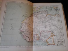 Harta color 37/46 cm - Africa (N-V) 48 - Atlas de Geographie Moderne,Paris,1901