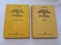 Calcul Diferential Si Integral Vol.1-2 - Gh. Siretchi ,RF13/3 foto