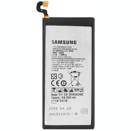 Acumulator Samsung Galaxy S6 2550mAh cod EB-BG920ABE second hand Acumulator Samsung Galaxy S6 2550mAh cod EB-BG920ABE second hand