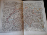 Harta color 37/46 cm - Suisse 22 - Atlas de Geographie Moderne, Paris, 1901