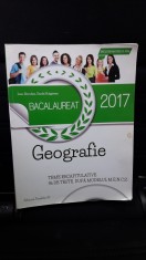 GEOGRAFIE BACALAUREAT - TEME RECAPITULATIVE 36 DE TESTE ABRUDAN , BULGAREAN, EDITURA PARALELA 45 , STARE FOARTE BUNA .